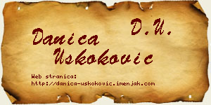 Danica Uskoković vizit kartica